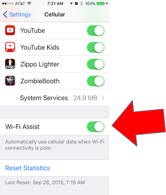 iOS9 Wi-Fi Assist