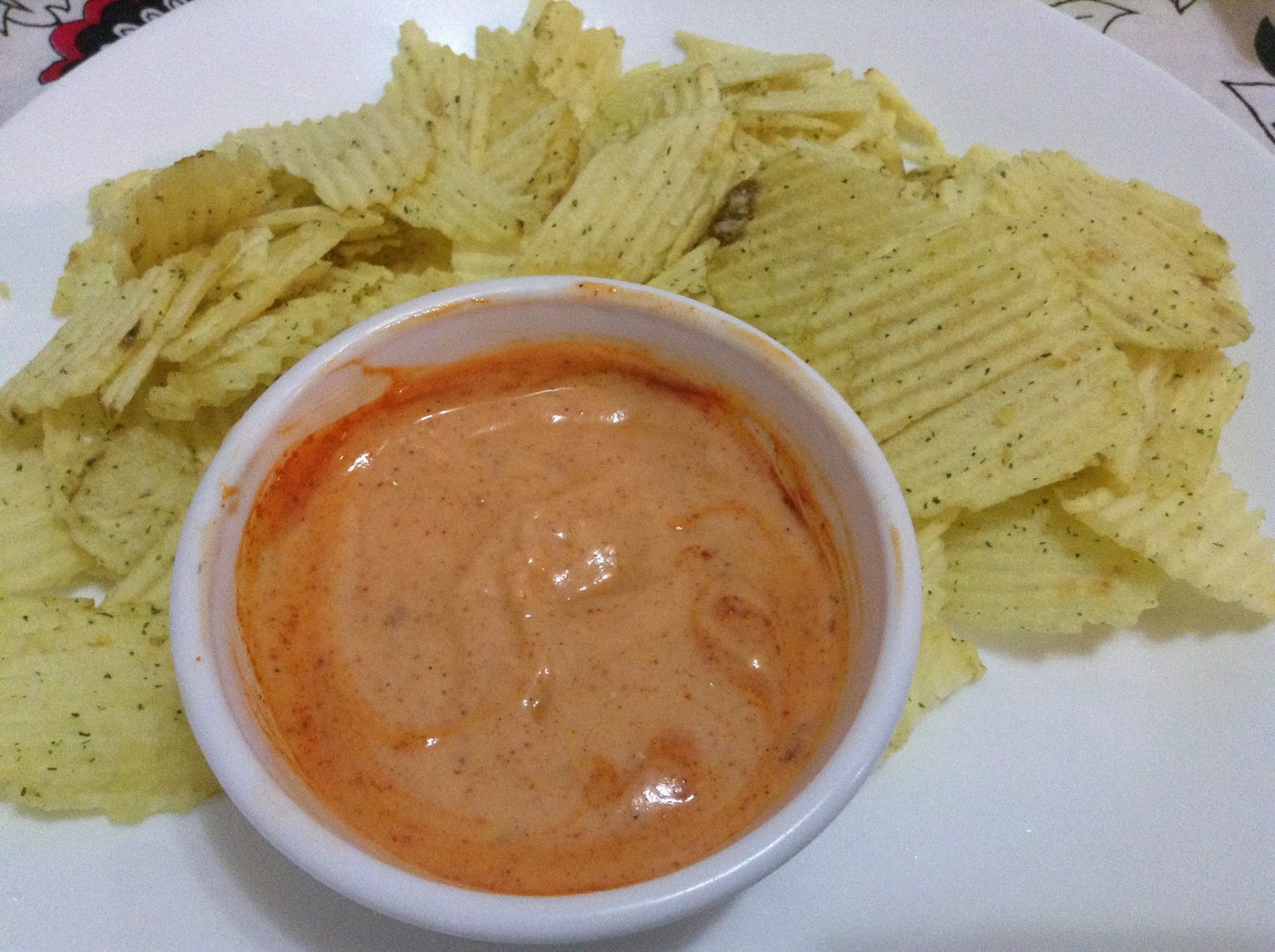 Sweet Coconut and Cumin Chip Yogurt dipping sauce