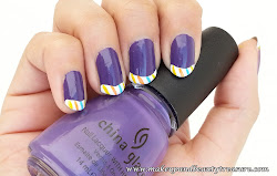 tip nail french colorful tutorial