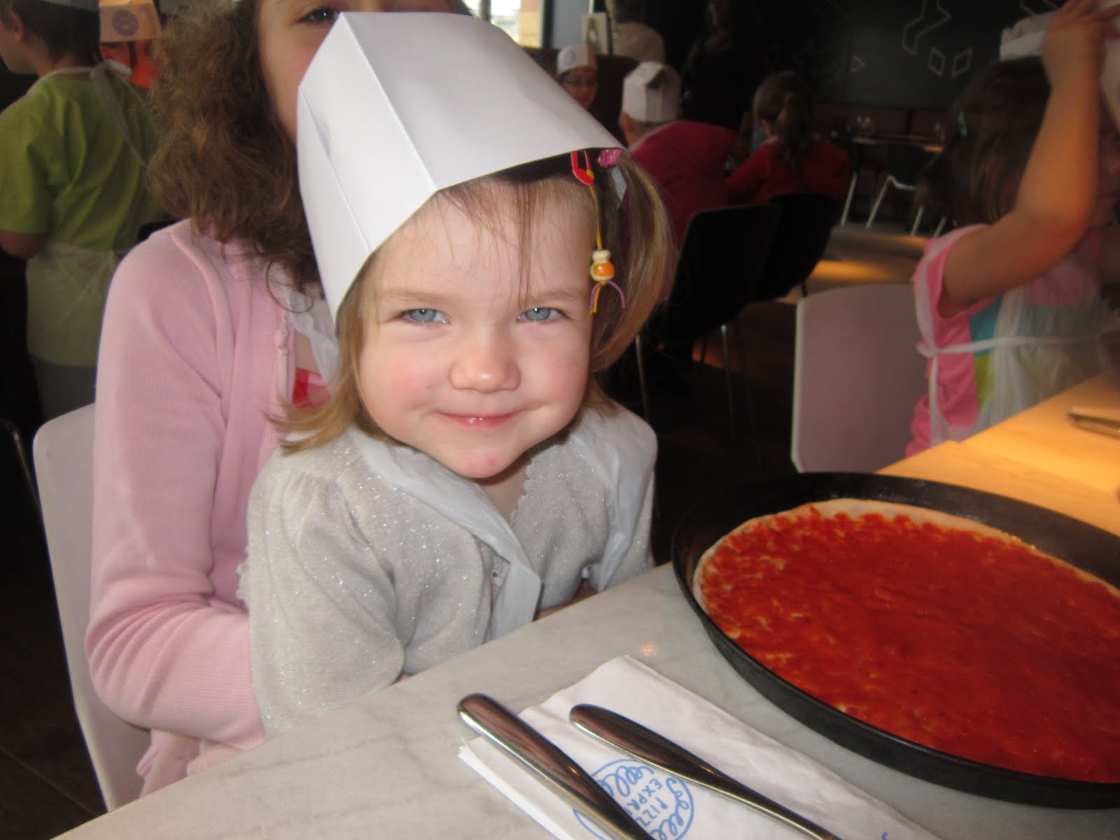 4 kids, 2 guinea pigs one happy family Educational visit to Pizza Express
