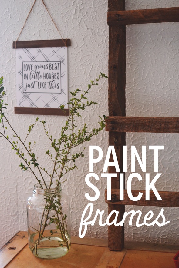 so the cook said Paint Stick Frame Wall Hanging