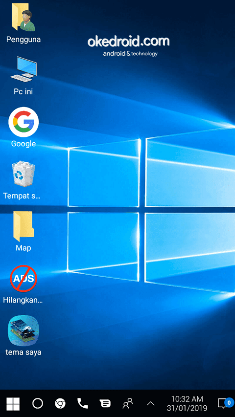 Tips Cara Mengubah Tampilan Android Seperti Os Windows 10 Okedroid Belajar Coding Java Android Tips Dan Trik