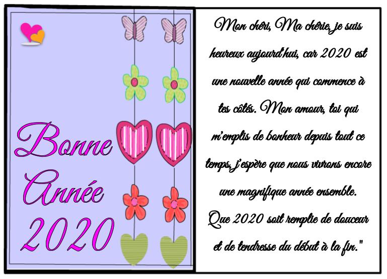 83 - BONNE ANNÉE 2024 - Carte de vœux virtuelle avec un poème Le sourire  