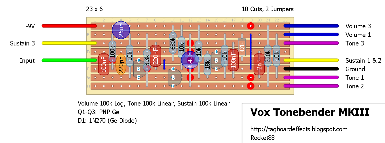 Vox Tone Bender Schematic