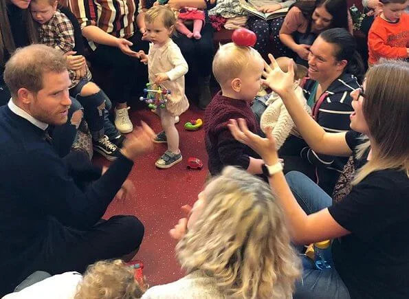 Prince Harry and Meghan Markle visited the Broom Farm Community Centre in Windsor where they met with military families