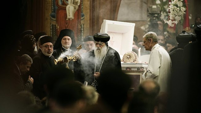 Chaos as Coptic Pope laid to rest 