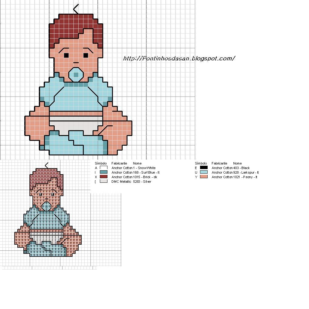 Ponto Cruz - Pontinhos da San: Gráfico Bebezinho