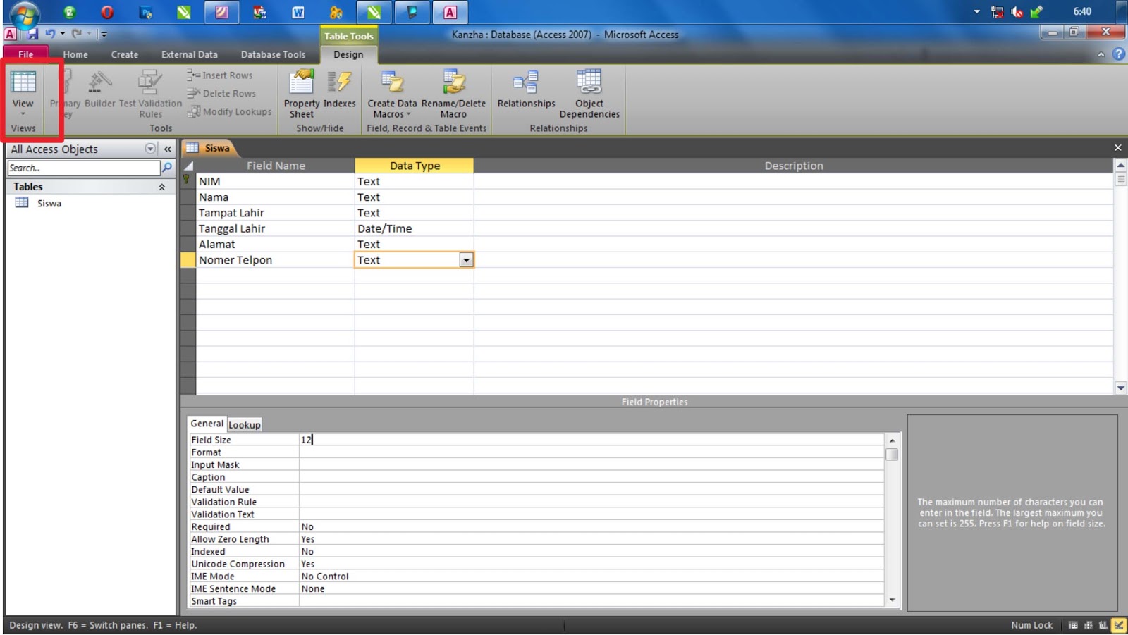 Validation rules. Validation rule access. field &#039;name&#039; doesn&#039;t have a default value. field and record in a table.