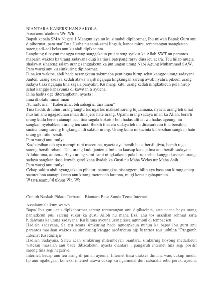 biantara bahasa sunda wood scribd indo