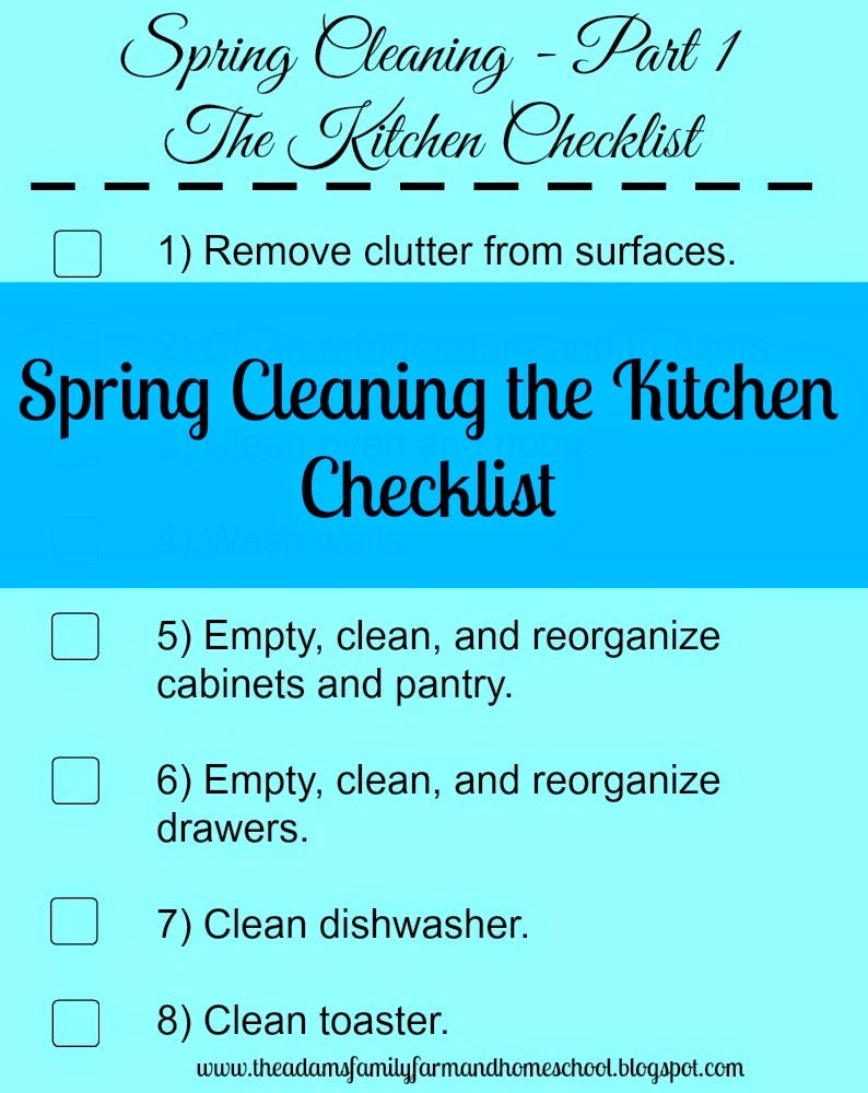 Adams Family Farm and Homeschool It's Spring Cleaning Time! Part 1