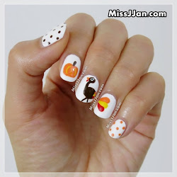 thanksgiving nail turkey tutorial beauty
