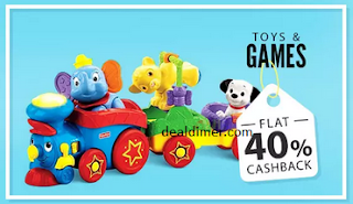 Toys & Games Extra 40% Cashback