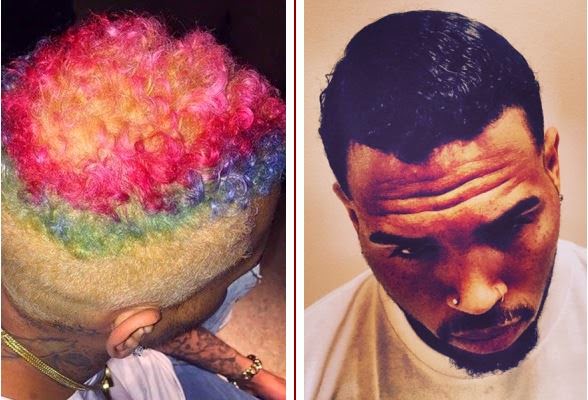Chris Brown shows off new look, dyes hair jet black