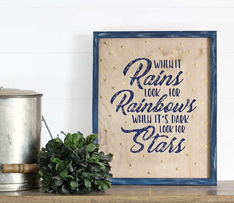 The Craft Patch How to Make A Lighted Wooden Sign