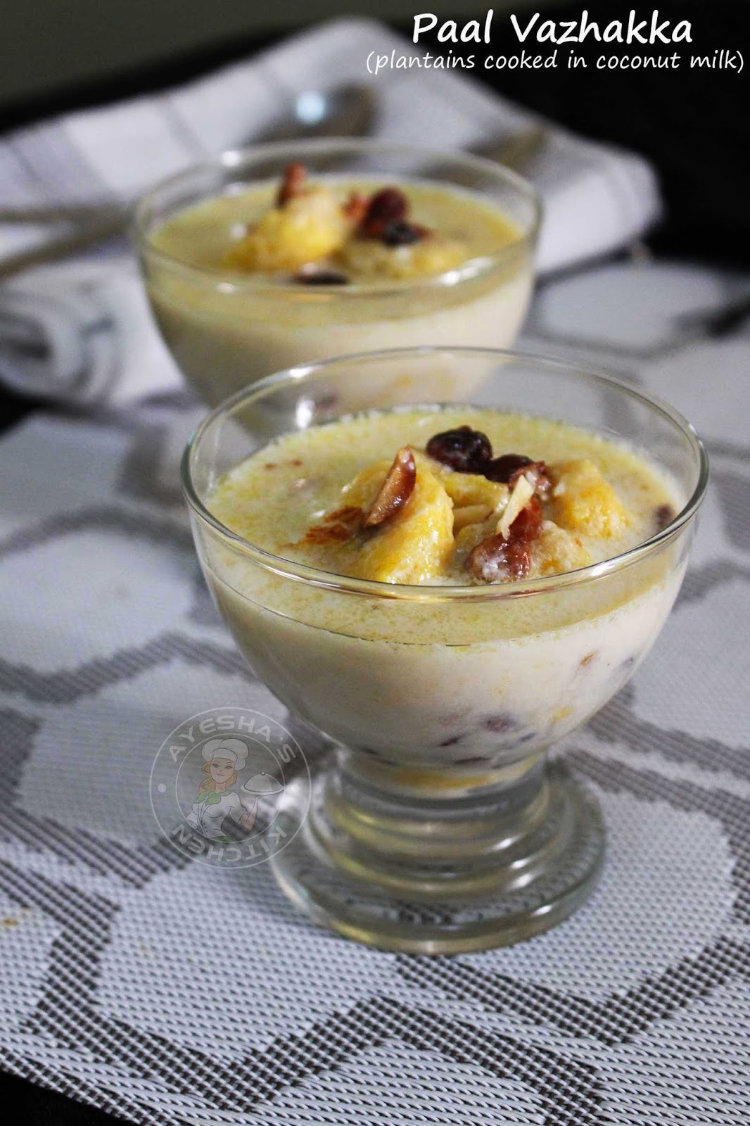 PAAL VAZHAKKA TRADITIONAL MALABAR DESSERT / COCONUT MILK DESSERT