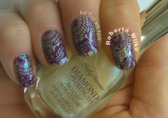 Moyou London Stamping Plate Suki Collection 05 Sailor 04 with Barry M on Sally Hansen