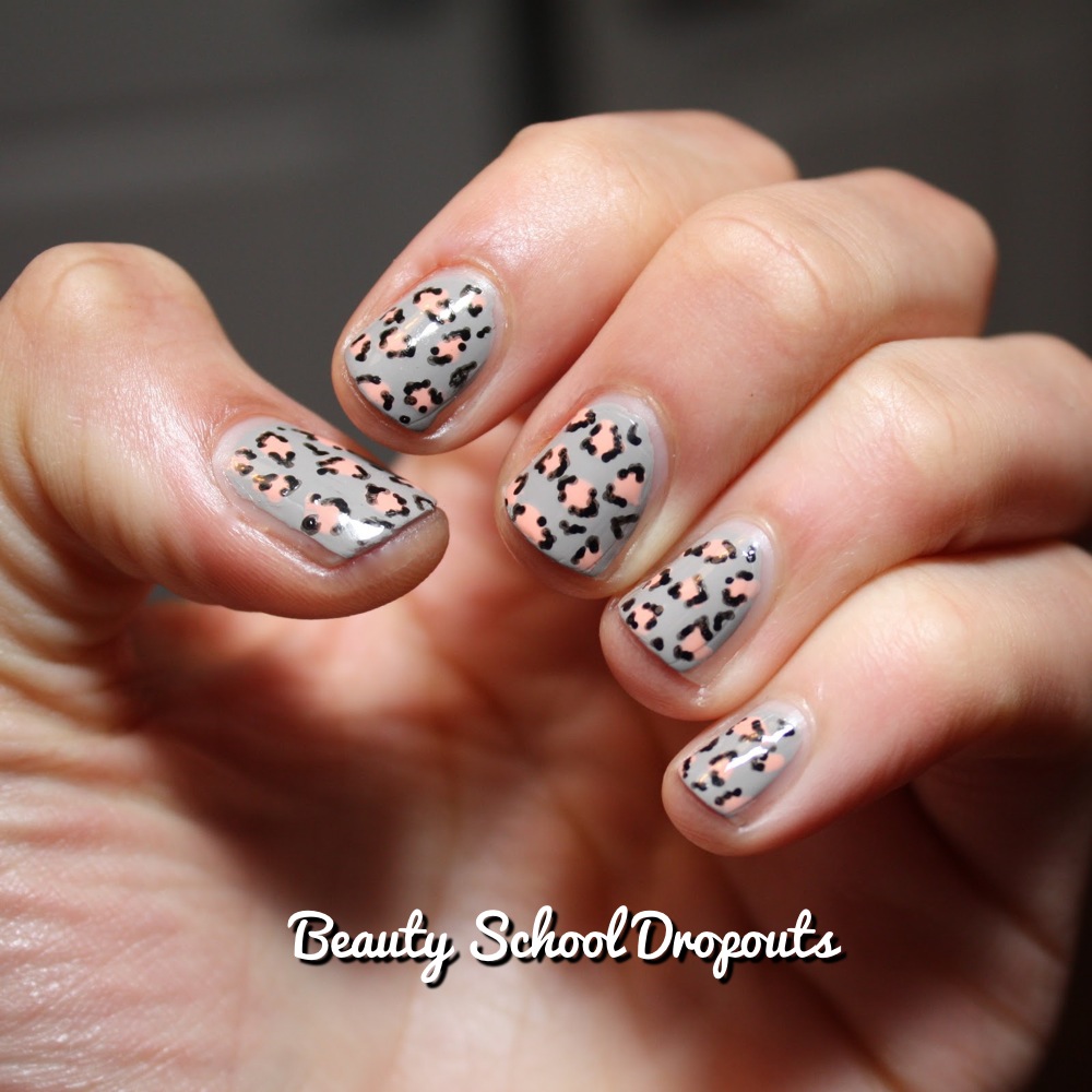 Beauty School Dropouts: Rainbow Leopard Print Nails