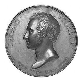 Photograph of the Prinsep coin, 1840