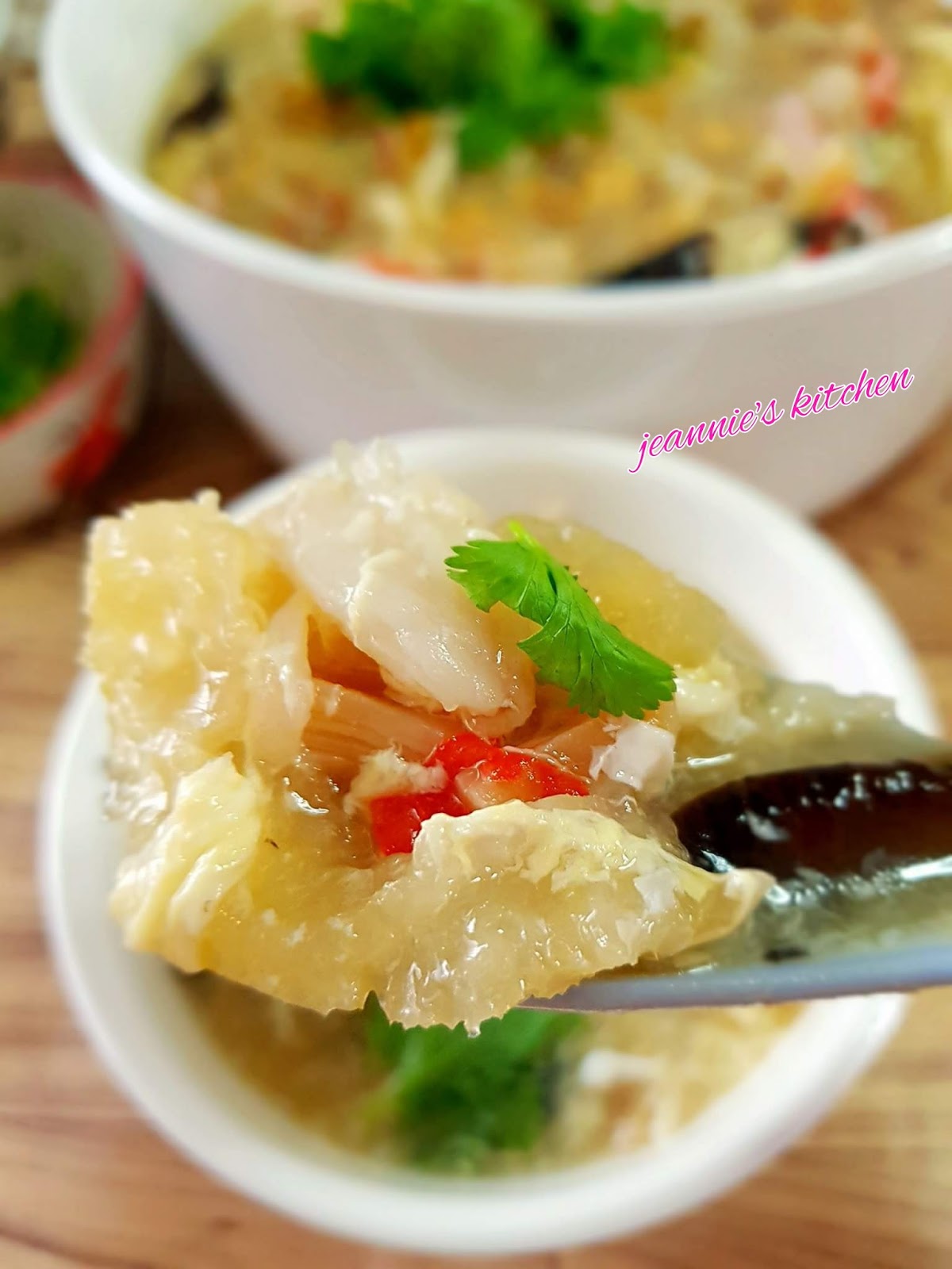 Jeannie62 Kitchen Scallops, Crabmeat & Fishmaw Soup