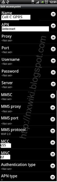 Cell C APN Settings for Android Red Bull Mobile