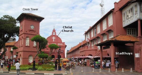 red square melaka clock tower christ church stadthys