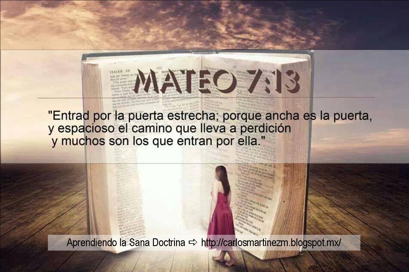 Aprendiendo La Sana Doctrina Mateo 7 13 aprendiendo-la-sana-doctrina-mateo-7-13