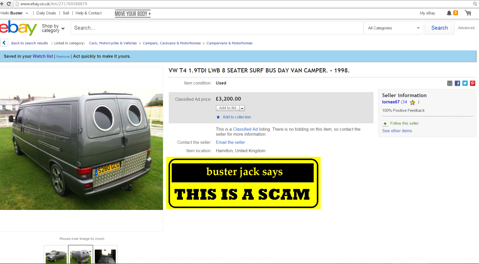 how to find a scammer on ebay