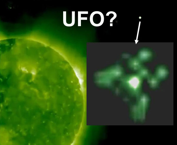 UFO avvistati vicino al Sole, immagini senza spiegazioni.