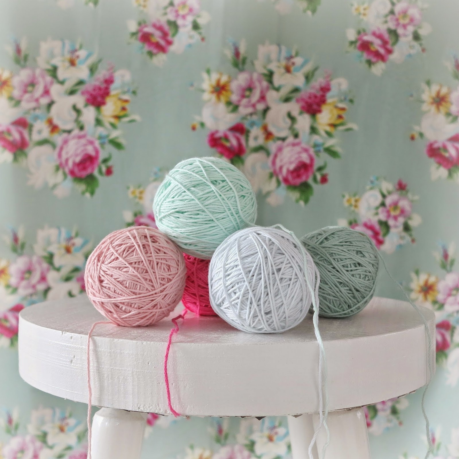 ByHaafner, organic cotton yarn, For Nature, Rosários4, flowers, pastels