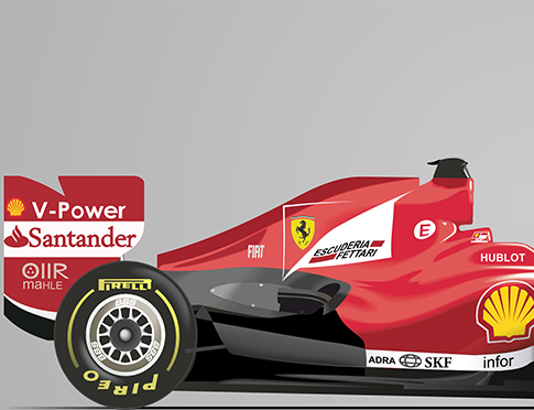 Fórmula 1  Ferrari “F138” - vector 1