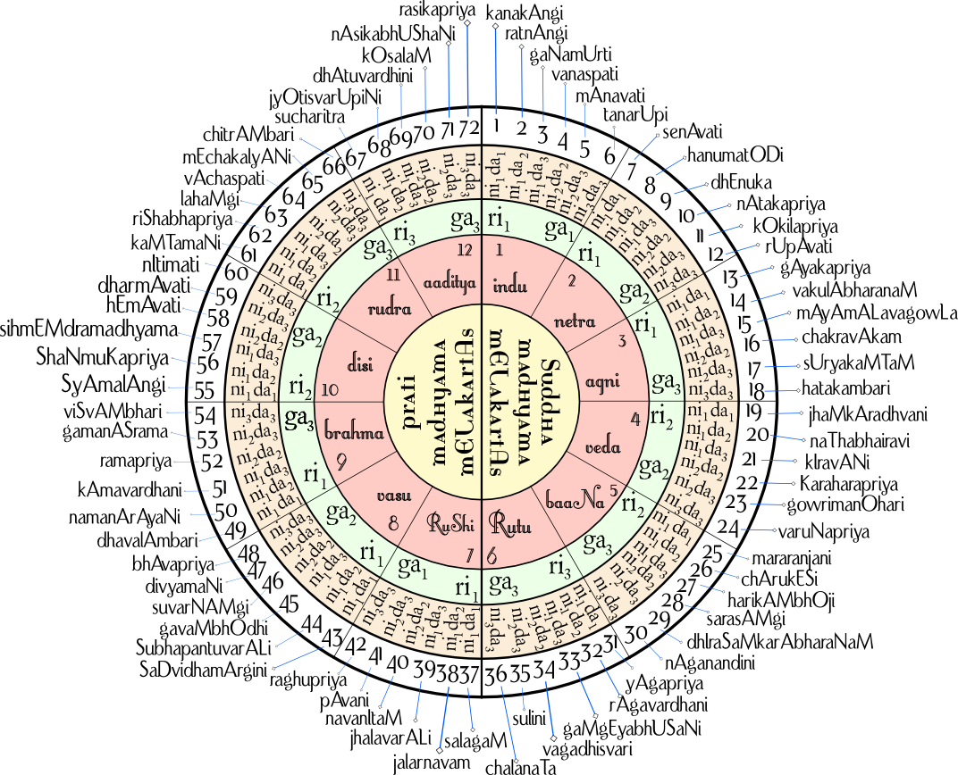Carnatic Flute Swaras (notes) and Ragas (scales)