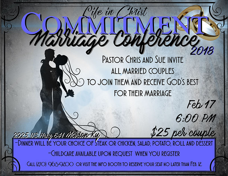 The Press Online Marriage Conference Saturday
