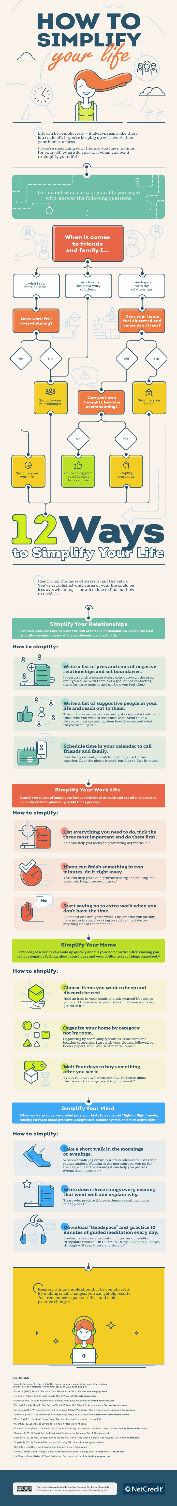 How to Simplify Your Life - #infographic