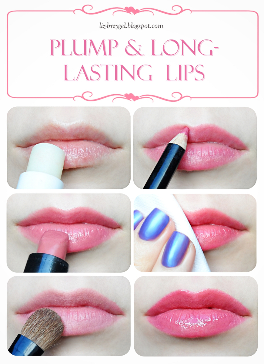 how to make your lips look fuller, lipstick tutorial, увеличивающий макяж длятонких губ блог