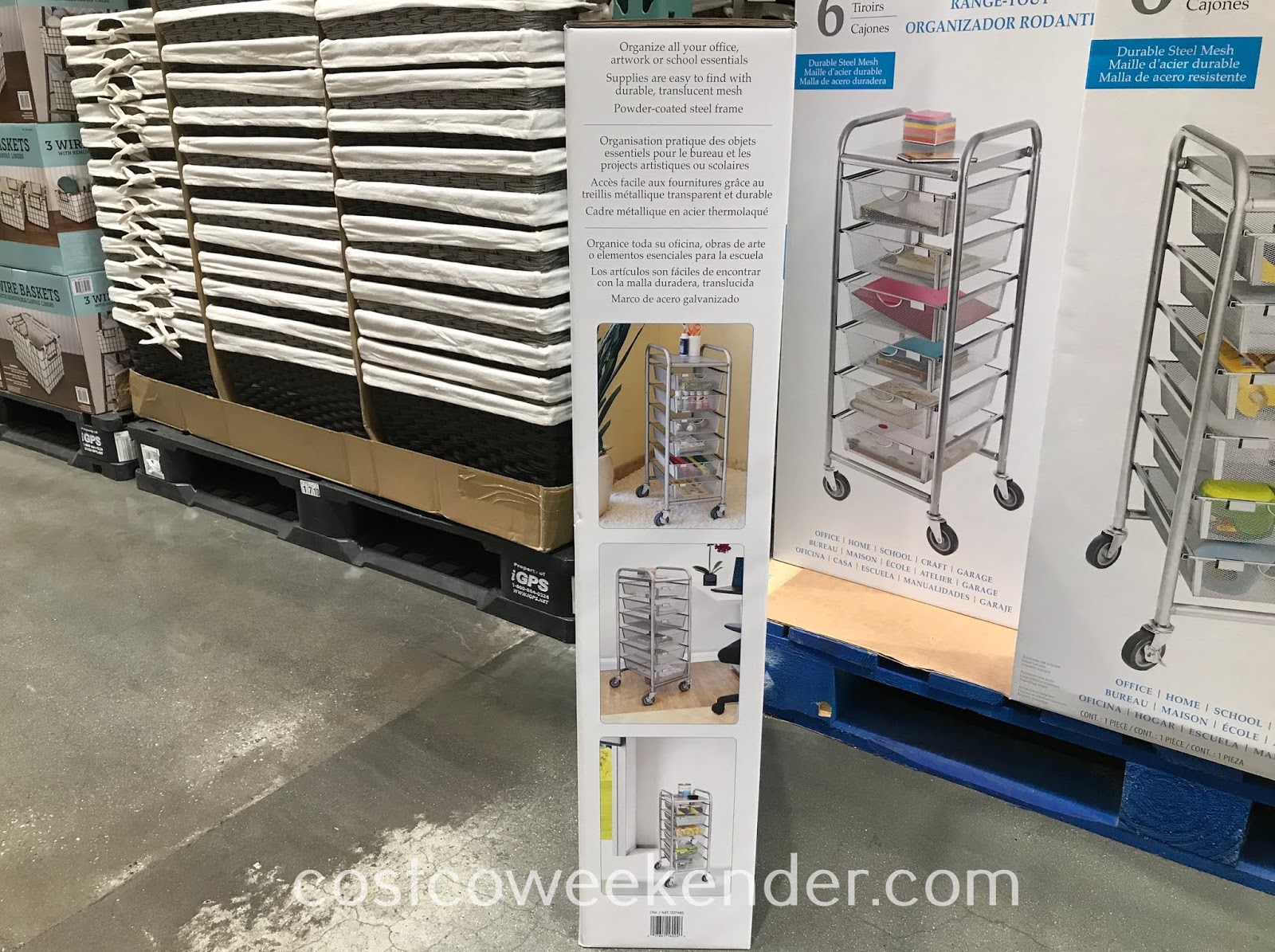 Seville Classics 6Drawer Rolling Organizer Costco Weekender