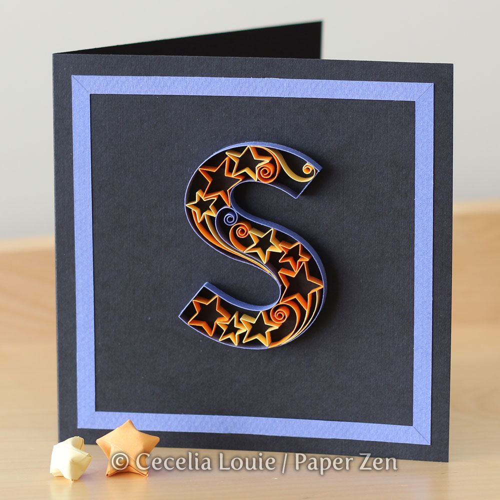 to Paper Zen Cecelia Louie Quilling Letter S and How to Make