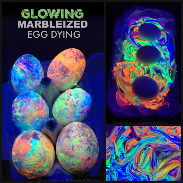 Glowing Marbleized Egg Dying Slime Kids