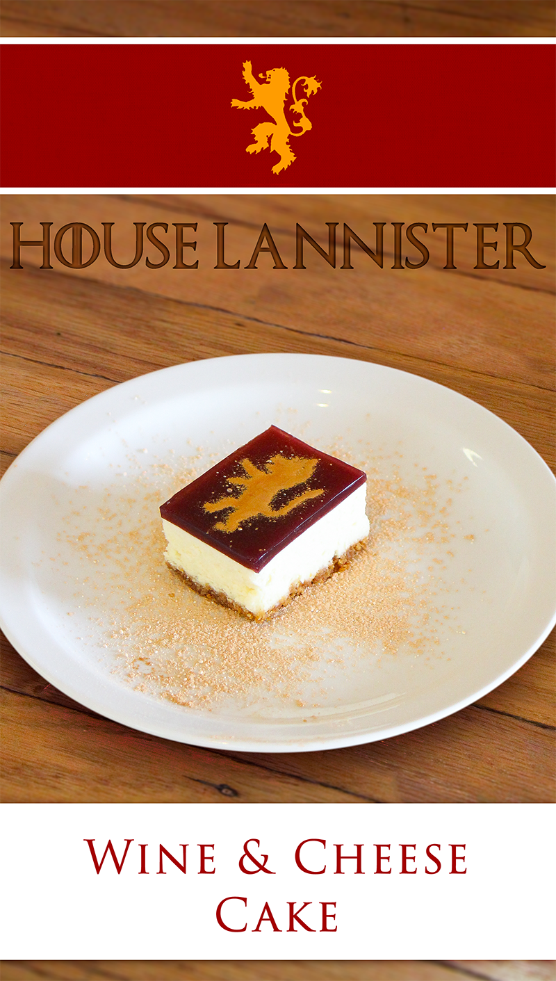 Edible gold glitter makes these Lannister cakes sparkle. A boozy dessert for a Game of Thrones theme party.