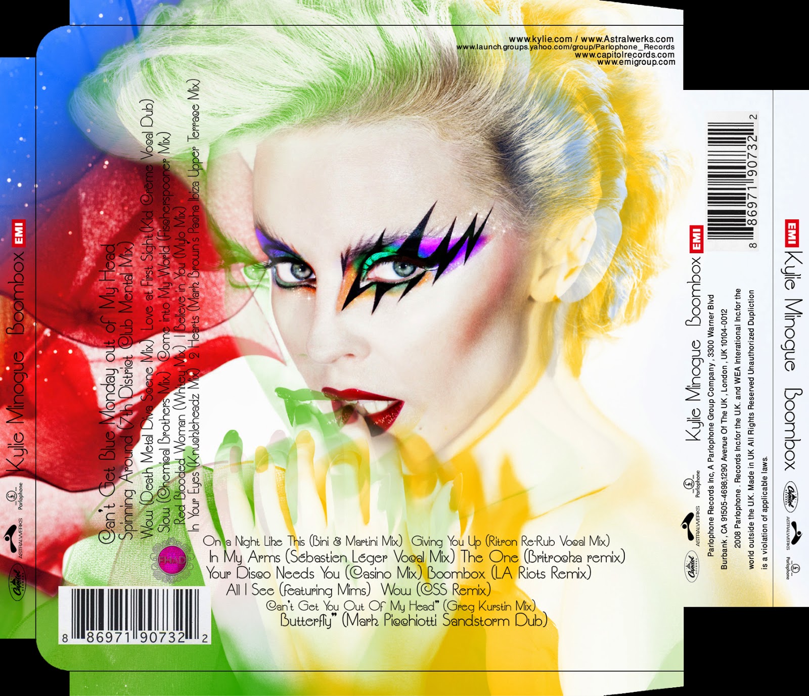 Kylie Fanmade Art Boombox a remix collection