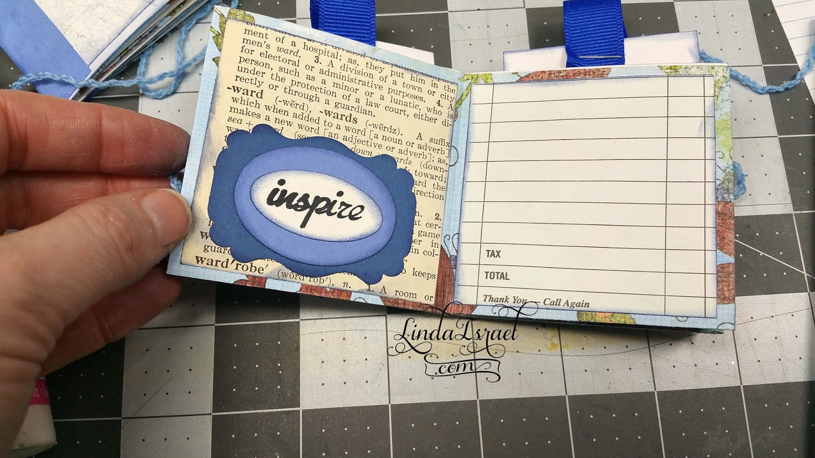 ScraPerfect Tutorial One Sheet Mini Junk Journal are easy with the