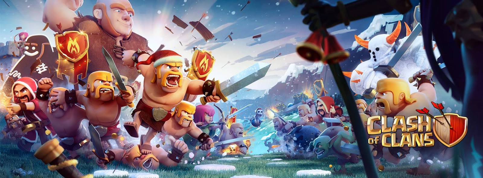 Clash of Clans (CoC) game poster. Clash of Clans (CoC) is a perfect example of a game that is good because of the richness of its story