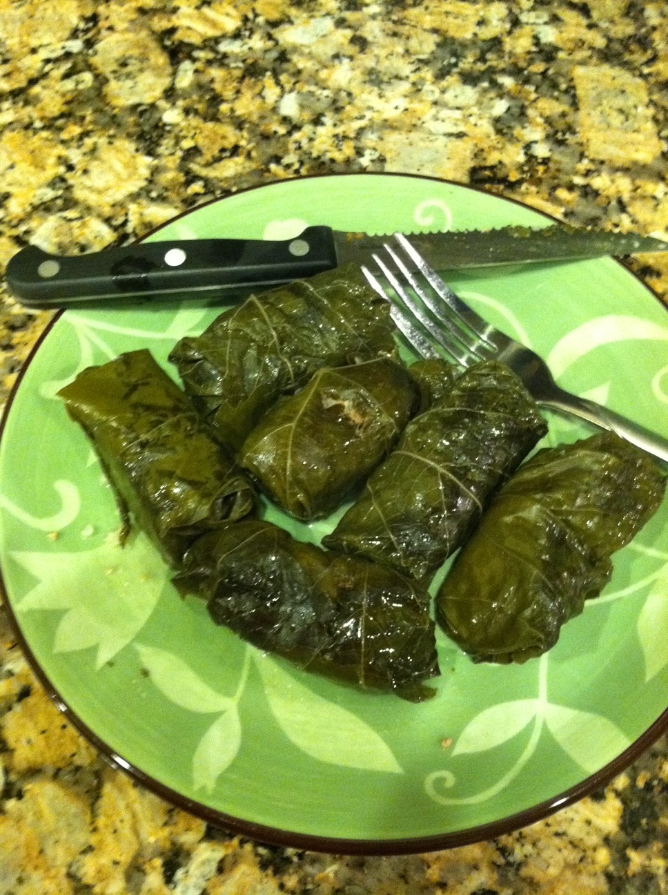 Annee's Cooking Lebanese Stuffed Grape Leaves