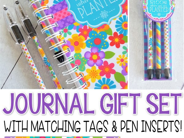 Printable Notebook & Journal Gift Set + Tags & Pen Inserts!