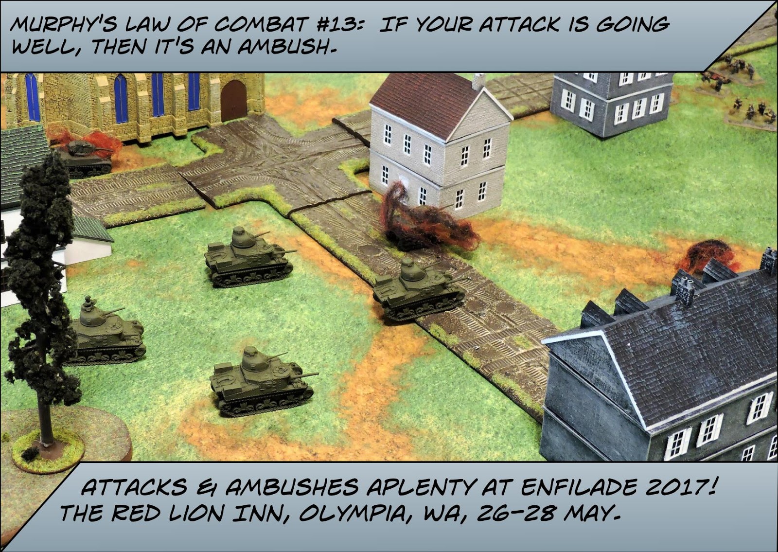 Stern Rake Studio Murphy's Law of Combat at Enfilade 2017