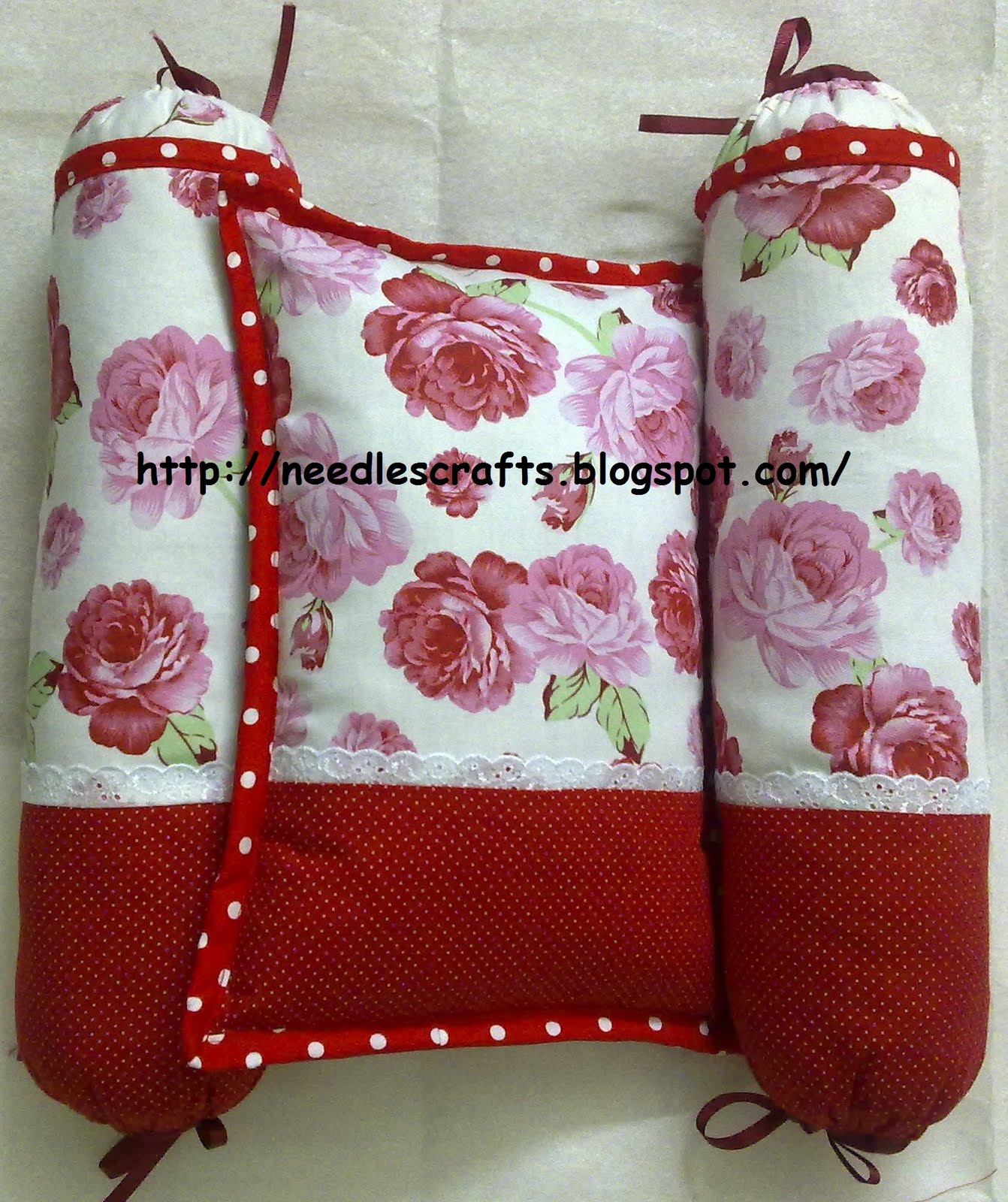 Needles Crafts Baby pillow set closer look