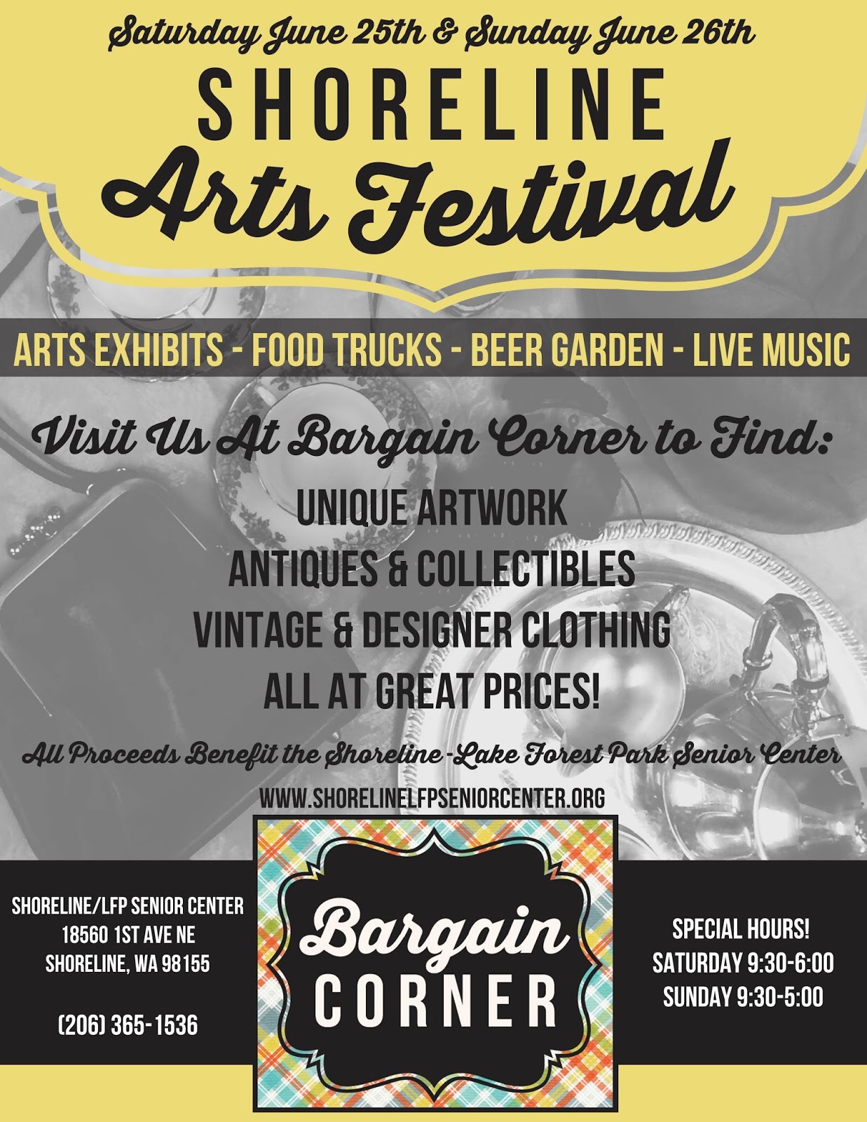 Shoreline Area News Bargain Corner at the Arts Festival
