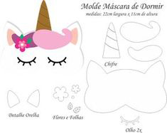 MOLDES UNICORNIO EN FOAMI - MOLDES UNICORNIO GOMA EVA - Unicorn