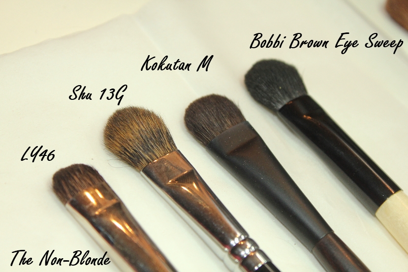 Hakuhodo Kokutan Eye Shadow Brushes L and M The NonBlonde