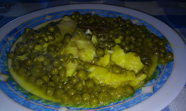 Guisantes Con Bacalao Fresco
