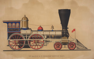 locomotive builder's lithograhic print